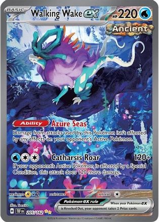 Walking Wake ex 205/162 - Holofoil SV05 Temporal Forces