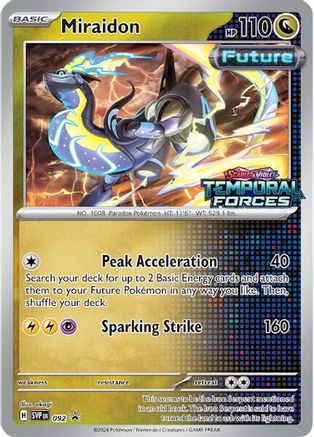 Miraidon (Prerelease) 092 - Holofoil SV Scarlet & Violet Promo Cards