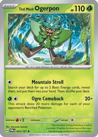 Teal Mask Ogerpon 024/167 - Holofoil Twilight Masquerade