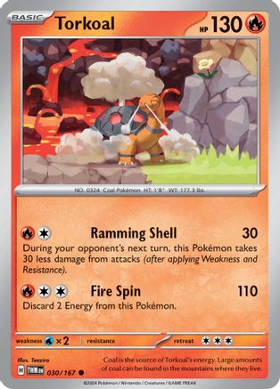 Torkoal 030/167 - Reverse Holofoil Twilight Masquerade