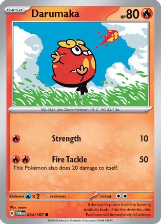 Darumaka 034/167 - Reverse Holofoil Twilight Masquerade