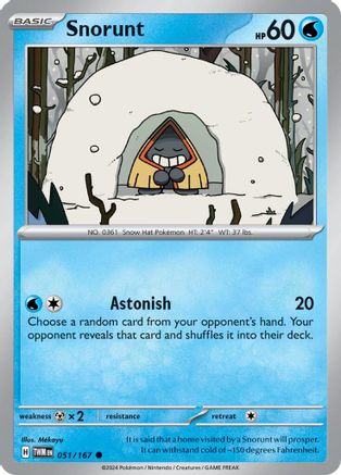 Snorunt 051/167 - Reverse Holofoil Twilight Masquerade