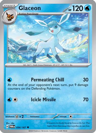 Glaceon 054/167 - Reverse Holofoil SV06 Twilight Masquerade