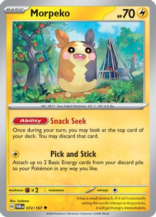 Morpeko 072/167 - Reverse Holofoil Twilight Masquerade