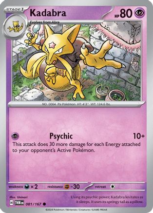 Kadabra 081/167 - Reverse Holofoil Twilight Masquerade