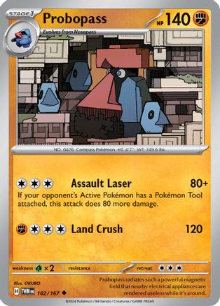 Probopass 102/167 - Reverse Holofoil Twilight Masquerade