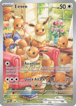 Eevee 188/167 - Holofoil SV06 Twilight Masquerade