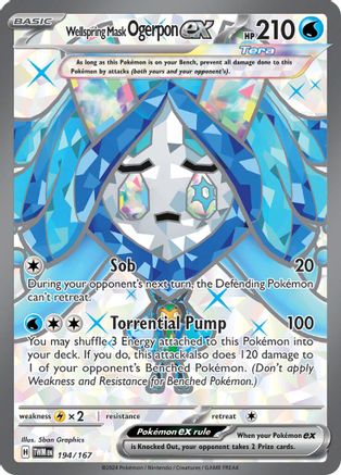 Wellspring Mask Ogerpon ex 194/167 - Holofoil Twilight Masquerade