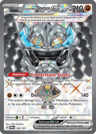 Cornerstone Mask Ogerpon ex 199/167 - Holofoil Twilight Masquerade