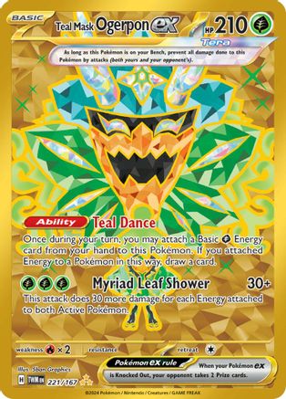 Teal Mask Ogerpon ex 221/167 - Holofoil SV06 Twilight Masquerade