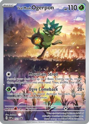 Teal Mask Ogerpon 123 - Holofoil SV Scarlet & Violet Promo Cards