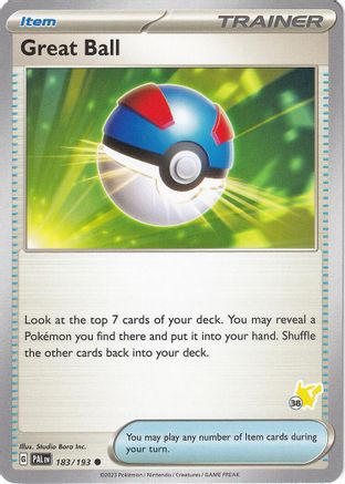 Great Ball - Pikachu 38 183 Battle Academy 2024