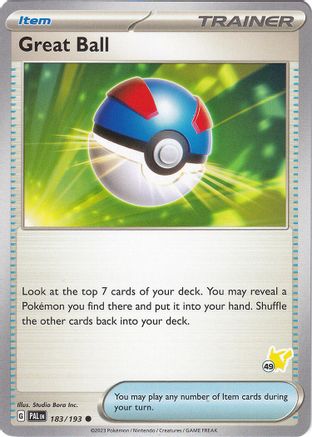 Great Ball - Pikachu 49 183 Battle Academy 2024
