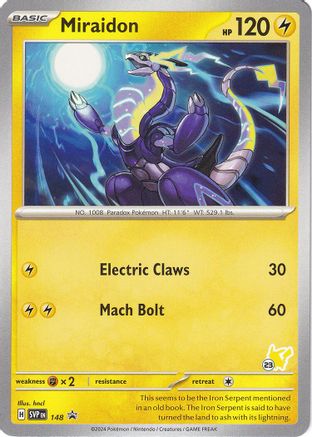 Miraidon - Pikachu 23 148 Battle Academy 2024