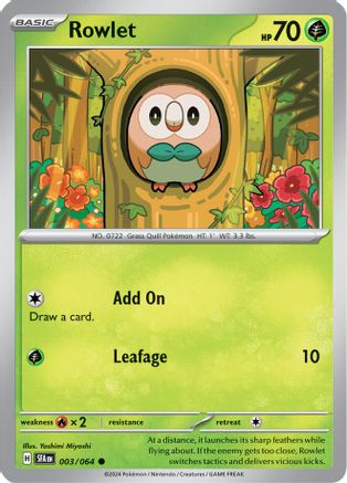 Rowlet 003/064 Shrouded Fable