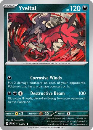 Yveltal 035/064 - Reverse Holofoil Shrouded Fable
