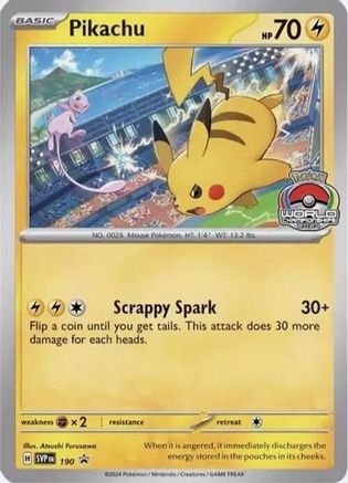 Pikachu 190 SV Scarlet & Violet Promo Cards