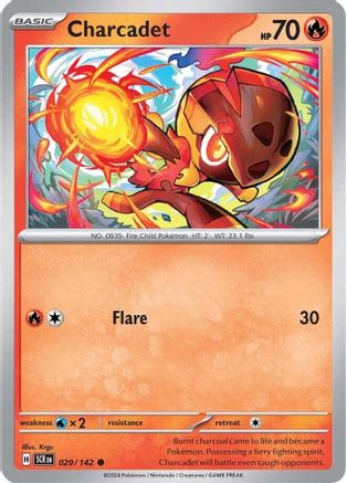 Charcadet 029/142 - Reverse Holofoil Stellar Crown - Common