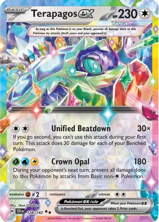 Terapagos ex 128/142 - Holofoil Stellar Crown - Double Rare