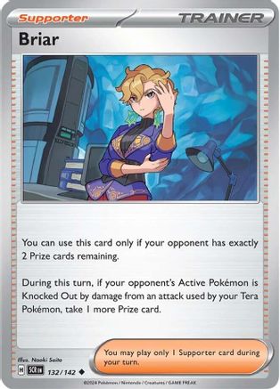 Briar 132/142 - Reverse Holofoil Stellar Crown - Uncommon