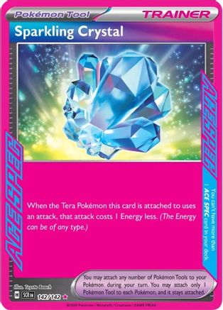 Sparkling Crystal 142/142 - Holofoil Stellar Crown - ACE SPEC Rare