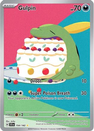 Gulpin 154/142 - Holofoil Stellar Crown - Illustration Rare
