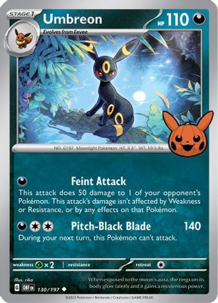 Umbreon 130/197 Trick or Trade BOOster Bundle 2024