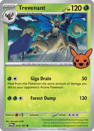 Trevenant 013/167 Trick or Trade BOOster Bundle 2024