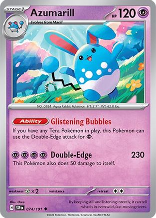 Azumarill 074/191 Surging Sparks - Uncommon