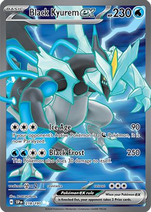 Black Kyurem ex 218/191 - Holofoil Surging Sparks - Ultra Rare