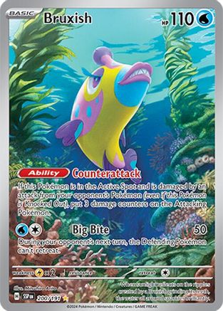 Bruxish 200/191 - Holofoil Surging Sparks - Illustration Rare