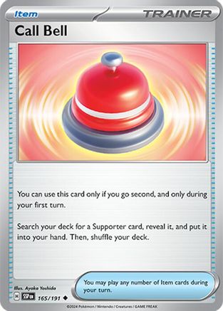 Call Bell 165/191 - Reverse Holofoil Surging Sparks - Uncommon