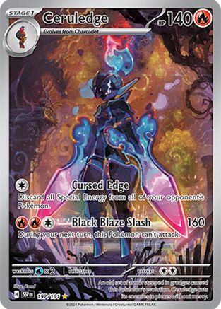 Ceruledge 197/191 - Holofoil Surging Sparks - Illustration Rare