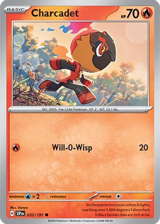 Charcadet 032/191 - Reverse Holofoil Surging Sparks - Common