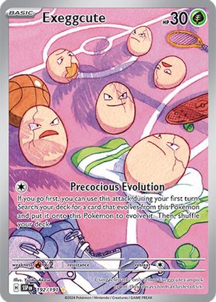 Exeggcute 192/191 - Holofoil Surging Sparks - Illustration Rare