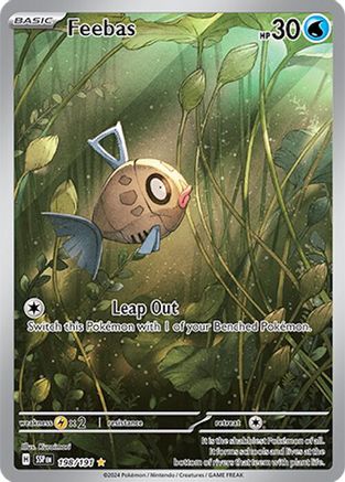 Feebas 198/191 - Holofoil Surging Sparks - Illustration Rare