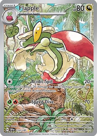 Flapple 210/191 - Holofoil Surging Sparks - Illustration Rare