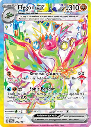Flygon ex 222/191 - Holofoil Surging Sparks - Ultra Rare