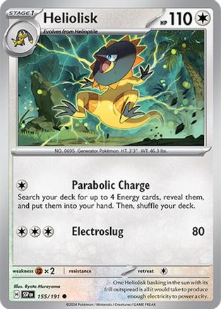 Heliolisk 155/191 Surging Sparks - Common