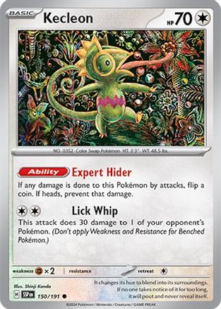 Kecleon 150/191 - Reverse Holofoil Surging Sparks - Common