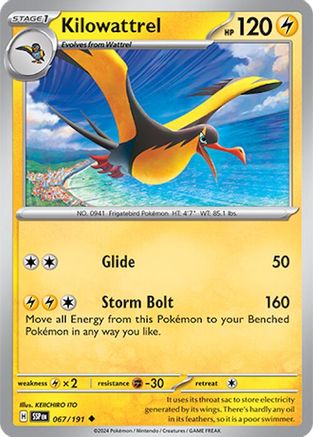 Kilowattrel 067/191 Surging Sparks - Uncommon