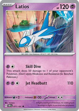 Latios 077/191 - Reverse Holofoil Surging Sparks - Uncommon
