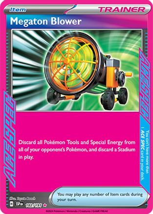 Megaton Blower 182/191 - Holofoil Surging Sparks - ACE SPEC Rare