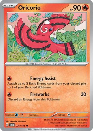 Oricorio 026/191 Surging Sparks - Common