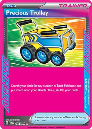 Precious Trolley 185/191 - Holofoil Surging Sparks - ACE SPEC Rare