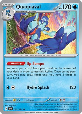 Quaquaval 052/191 - Reverse Holofoil Surging Sparks - Uncommon
