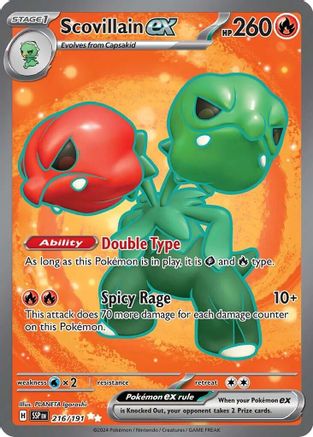 Scovillain ex 216/191 - Holofoil Surging Sparks - Ultra Rare