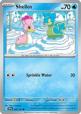 Shellos 046/191 - Reverse Holofoil Surging Sparks - Common