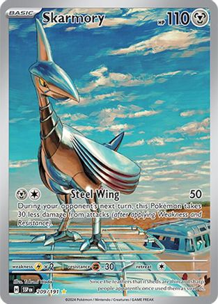 Skarmory 209/191 - Holofoil Surging Sparks - Illustration Rare
