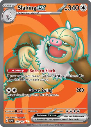 Slaking ex 227/191 - Holofoil Surging Sparks - Ultra Rare